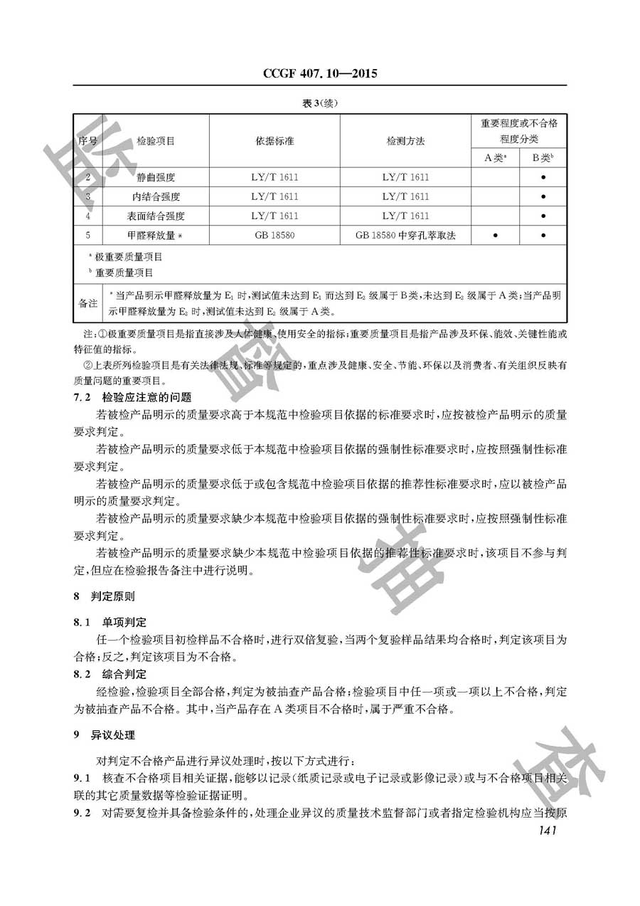 地板基材用纤维板产品质量监督抽查实施规范