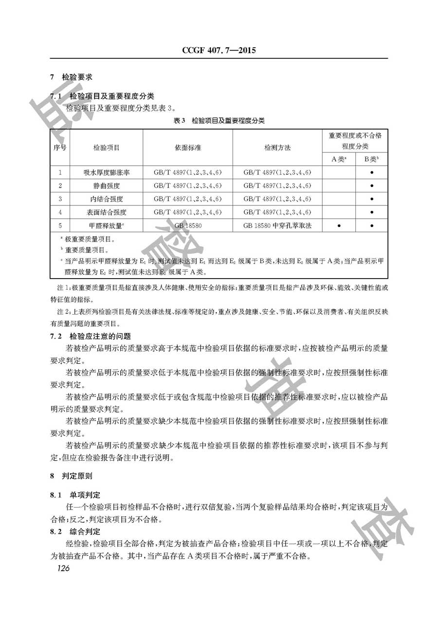 刨花板产品质量监督抽查实施规范