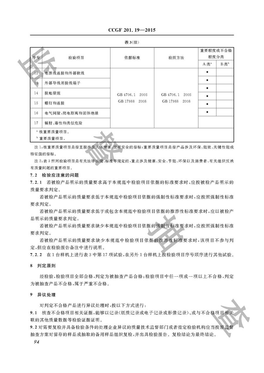 食具消毒柜产品质量监督抽查实施规范